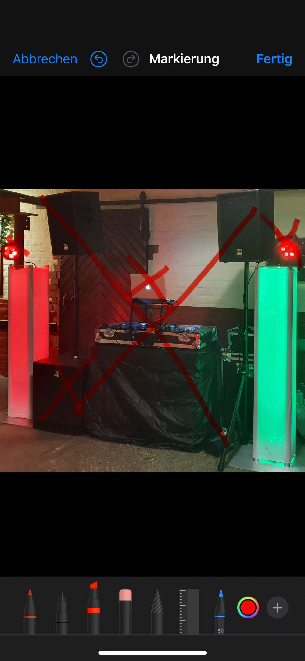 DJ Licht 2 Stück On Stage Tower 1,5m mit weißer Hülse + 2 ADJ MegaTriparProfilePlus 