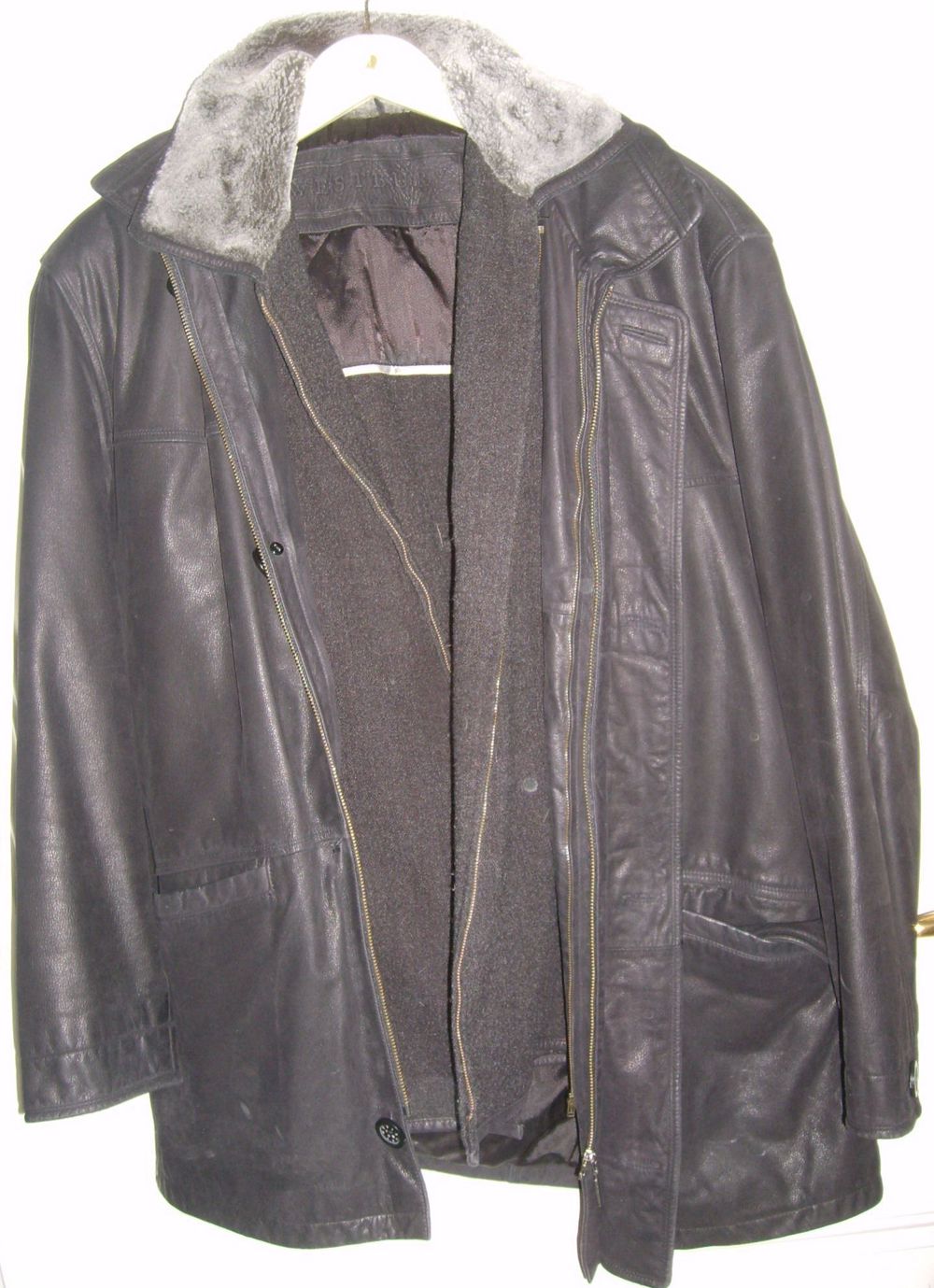 KG C&A Westbury Jacke Nappaleder schwarz Gr.50 Wintereinsatz kaum getragen Herrenkleidung Lederjacke