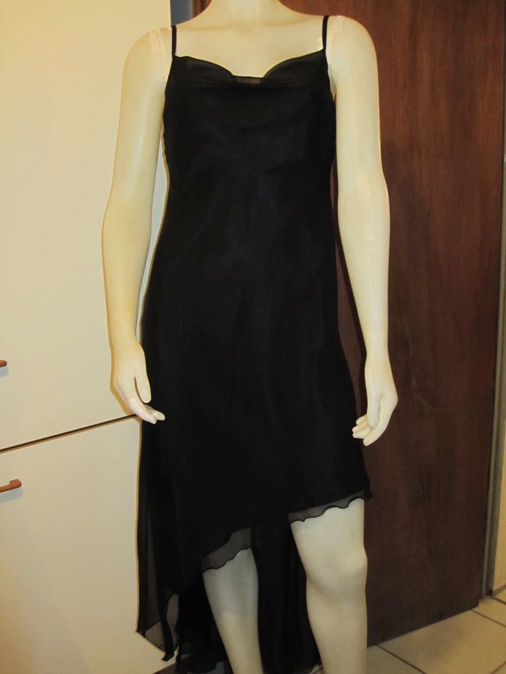 Ballkleid, Kleid festlich, schwarz mit Schulterweste Gr. 38 ChouChou
