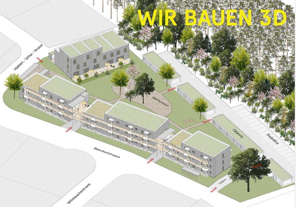 Mehrgenerationen Wohnprojekt mit Eigentumswohnungen und RH in Hilpoltstein