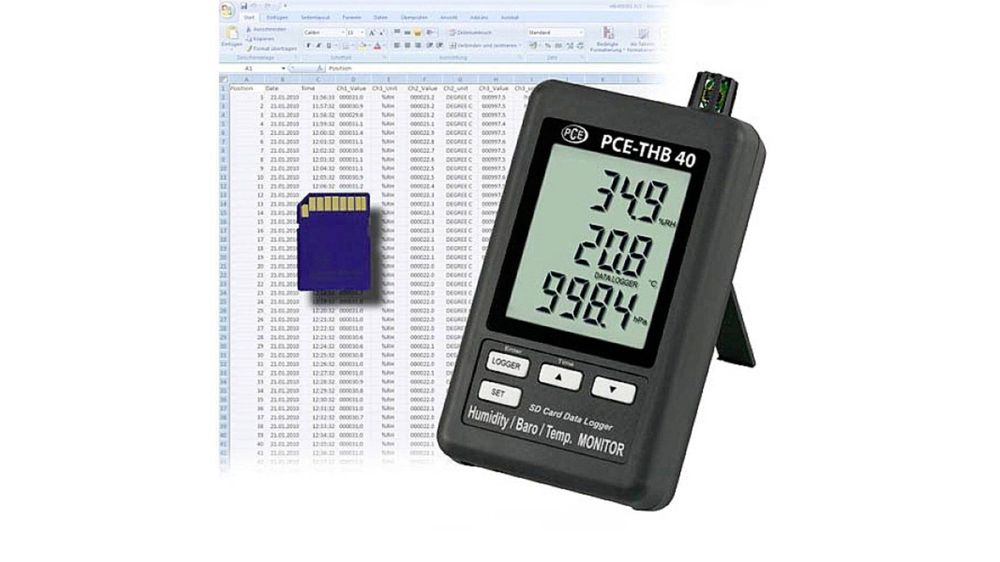 Luftfeuchtemessgerät - Thermo-Hygro-Barometer PCE-THB 40