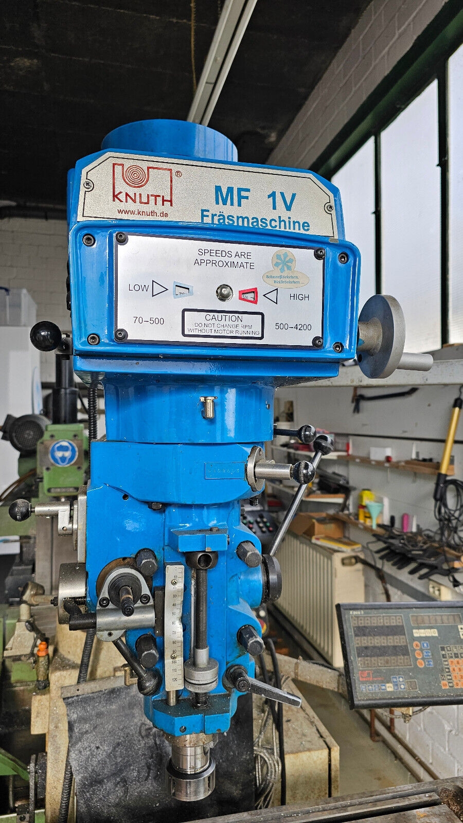 KNUTH MF 1V Universalfräse Fräsmaschine Fräse Werkzeugfräsmaschine