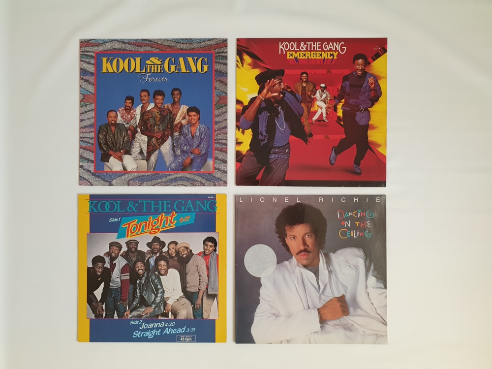 Vintage 3 LPs, 1 Maxi Single von Kool & The GANG & Lionel Richie