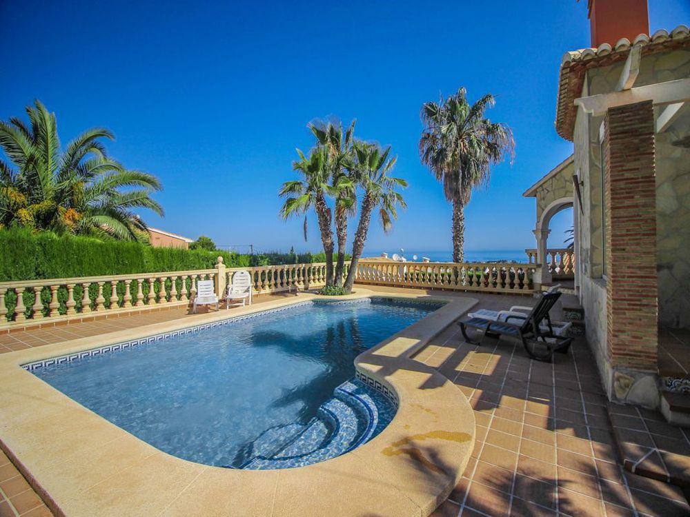 Spanien Ferienhaus Costa Blanca Dénia mit Meerblick und privatem Pool