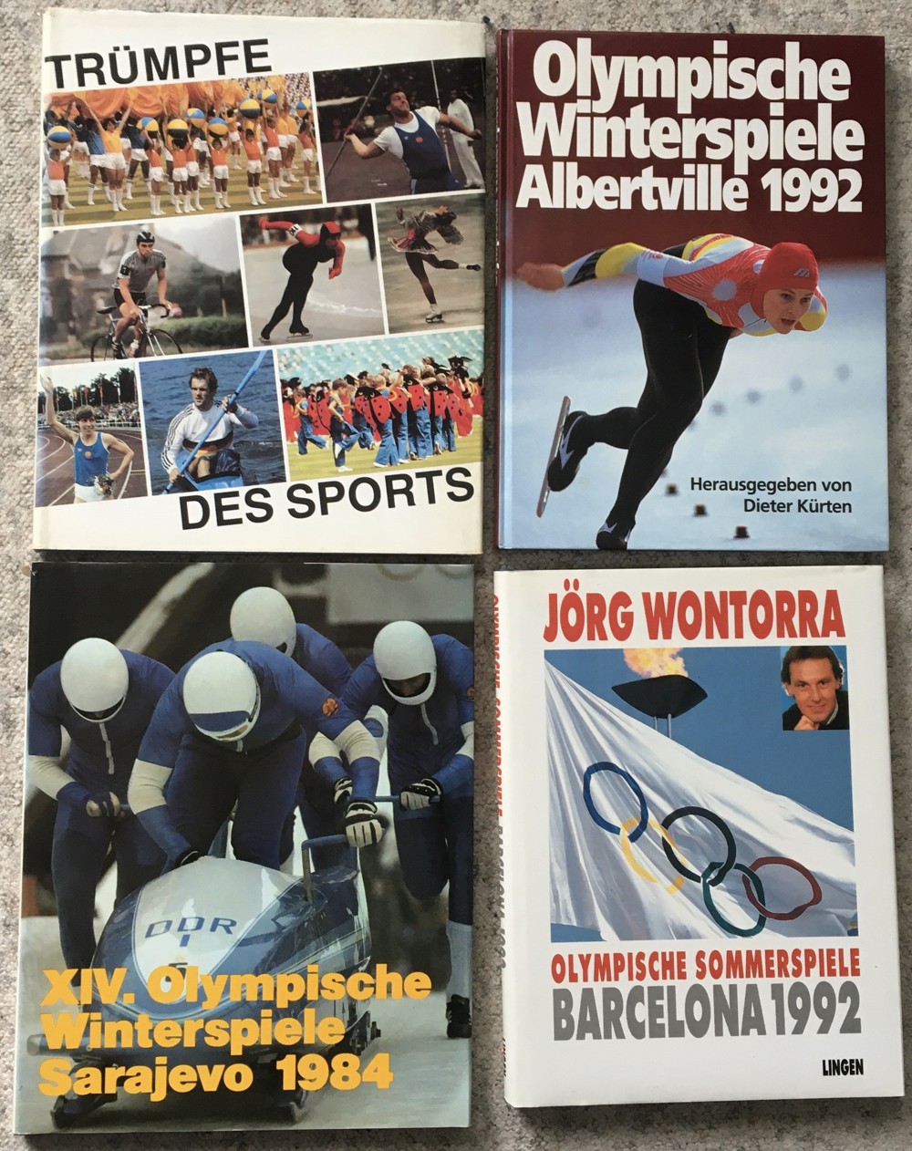 Bücher von Olympischen Spielen - alte Sportbücher