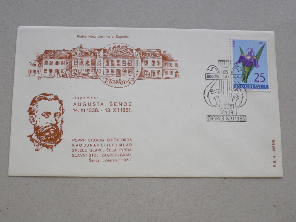 Briefmarken:  Jugoslawien 1963 Ganzsache mit Sonderstempel