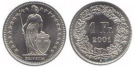 Schweizer-Franken-Münzen sehr günstig!