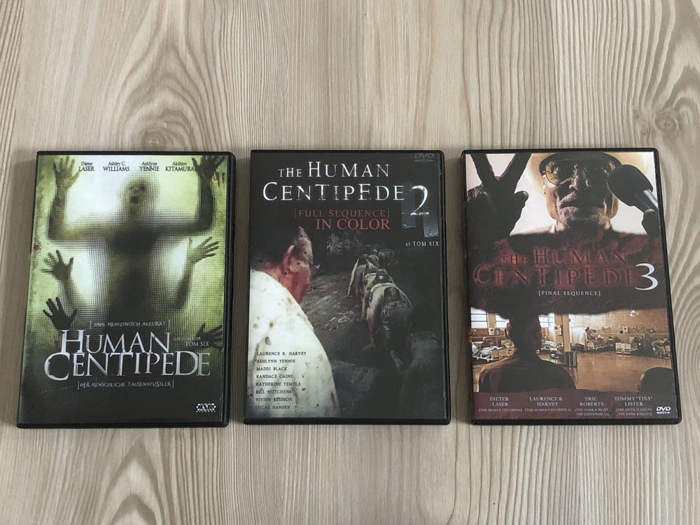 Human Centipede 1-3 uncut, deutsch DVD