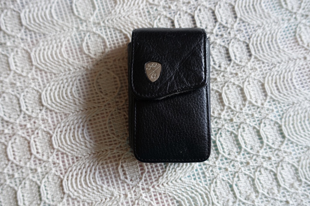 Zubehör Fototasche, schwarz, Leder