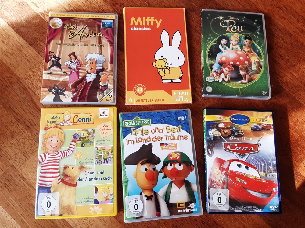 Verschiedene DVDs (Kinderfilme serien) zu verkaufen