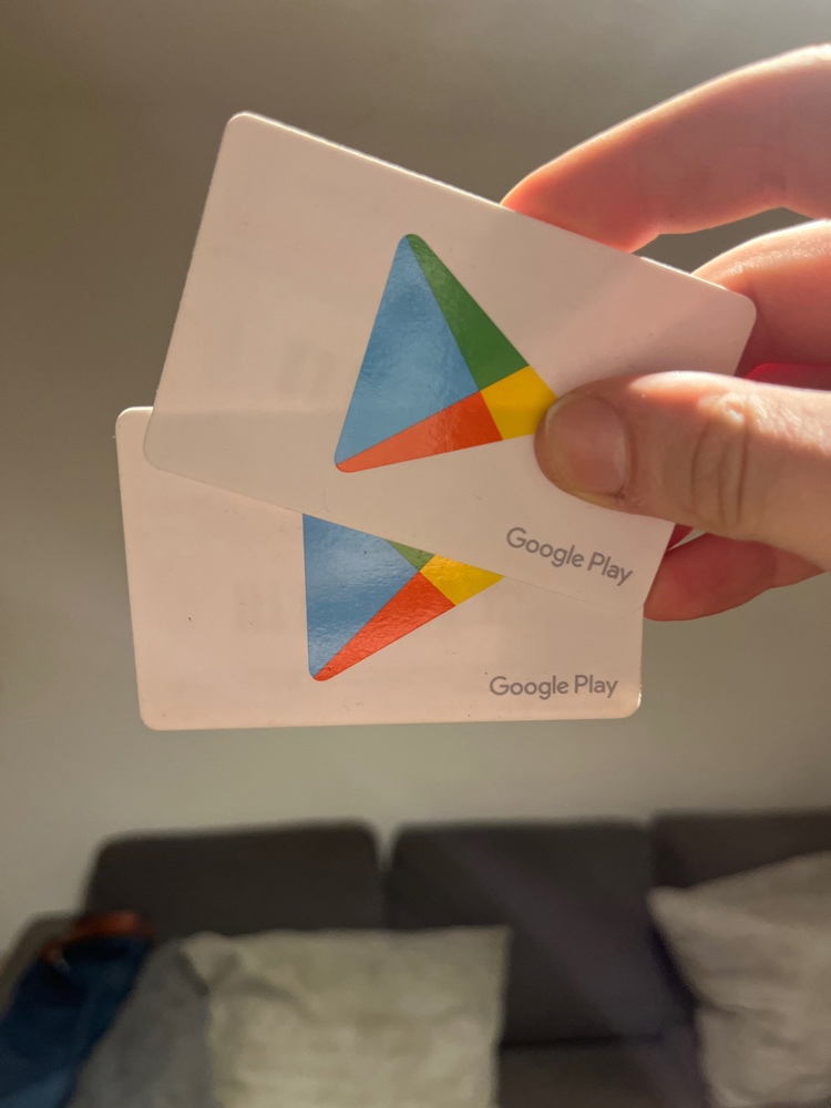 2 x 25 Google play store karten