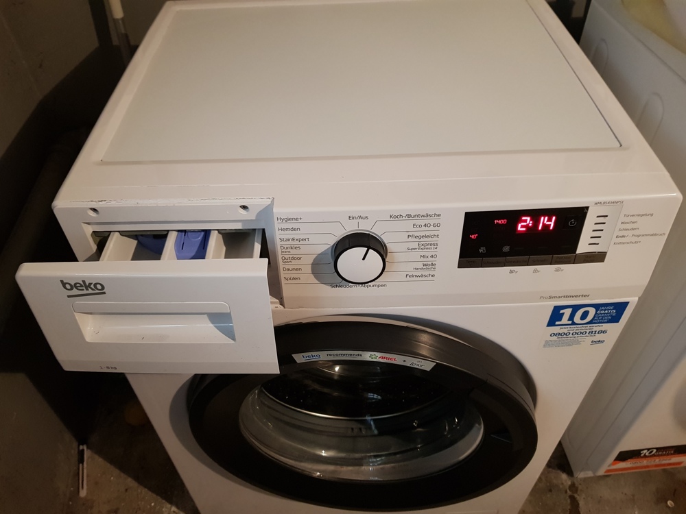 BEKO Waschmaschine WML81434NPS1, 8 kg, 1400 U min