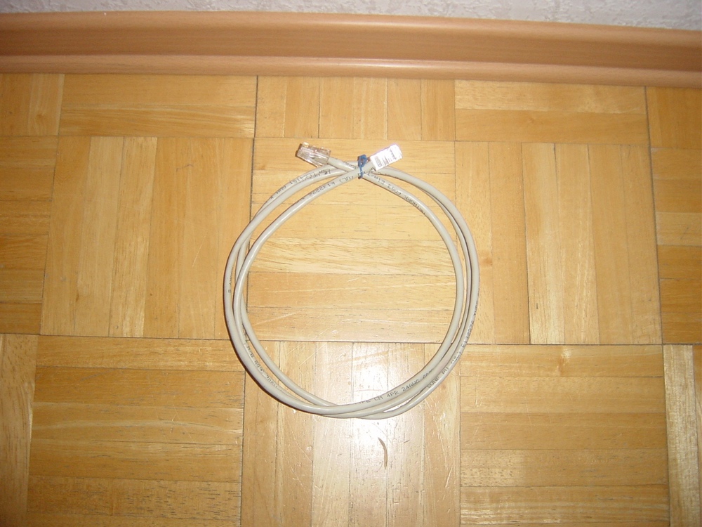 Netzwerkkabel,Patchkabel CAT 5 F UTP 1,70 M RJ45 1:1 Belegung grau