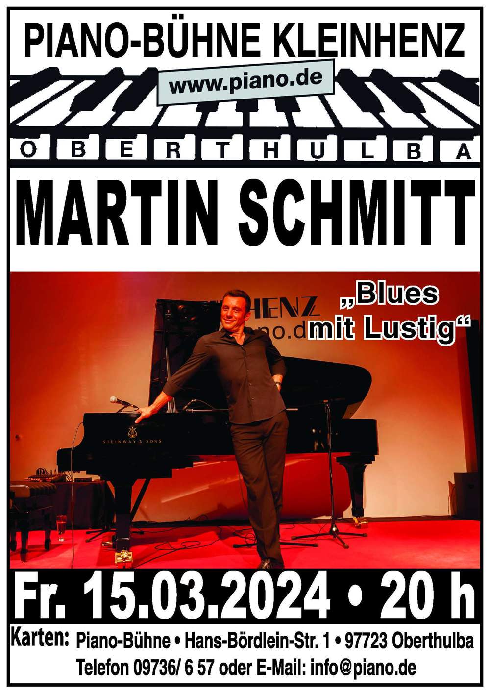 15.03.2024 - Martin Schmitt - Blues mit Lustig - Blues, Boogie Woogie, Piano, Comedy Show
