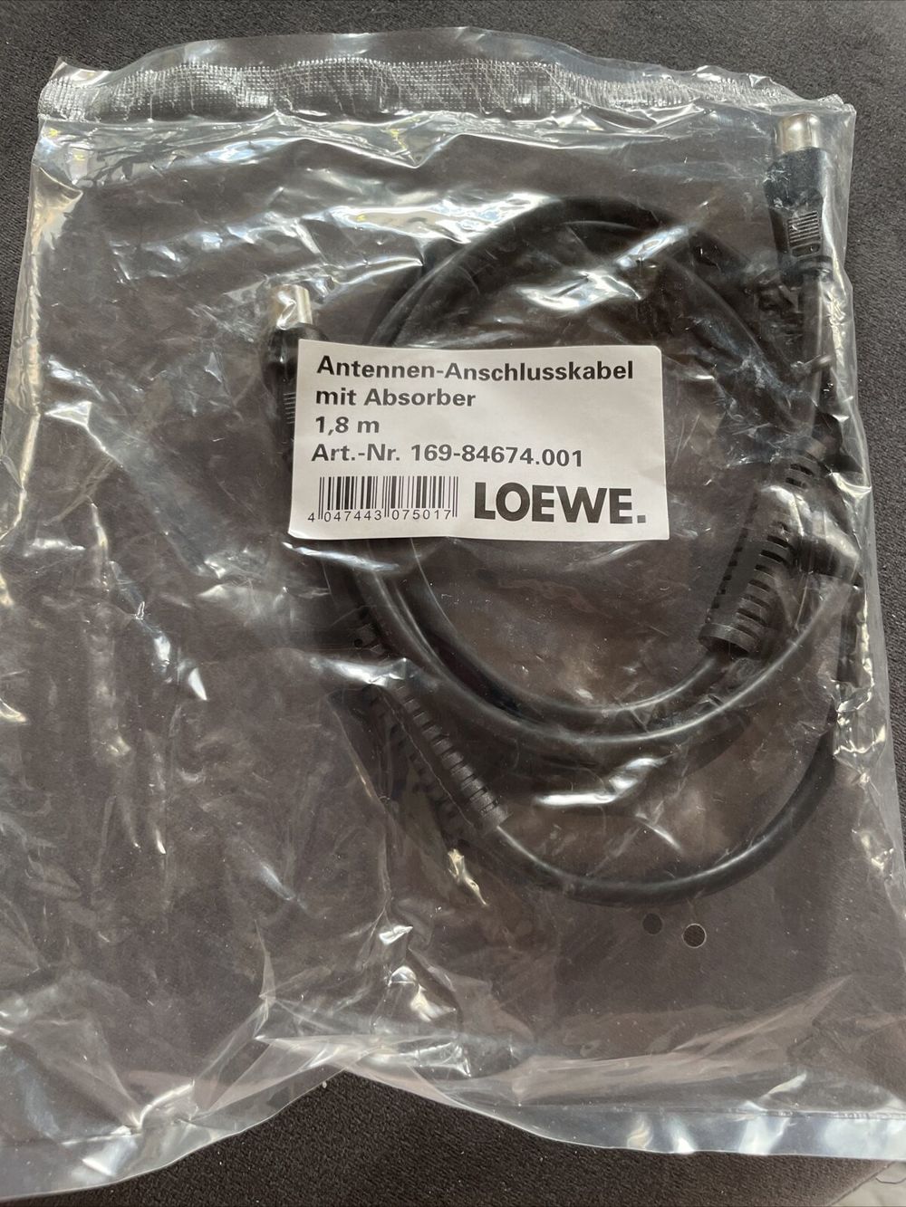 Loewe Antennen-Anschlusskabel mit Absorber 1,8m