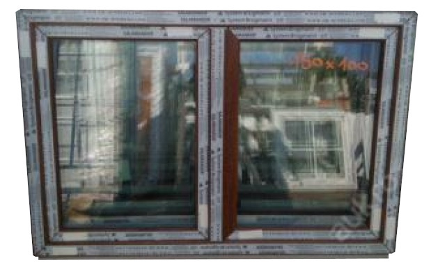 Kunststofffenster Fenster,neu 150x100 cm (bxh) 2-fl Eiche Gold