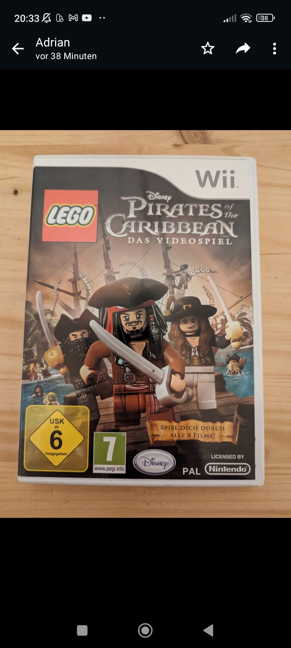 Wii Lego Pirates of the Caribbean inkl. Versand 