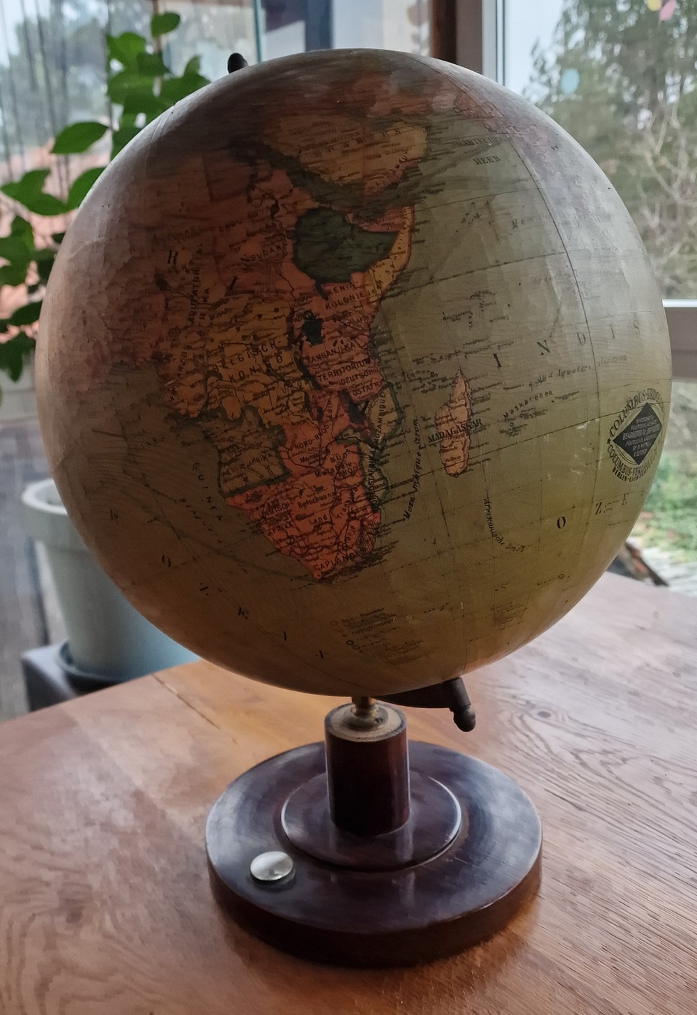 Antiker Columbus Globus 
