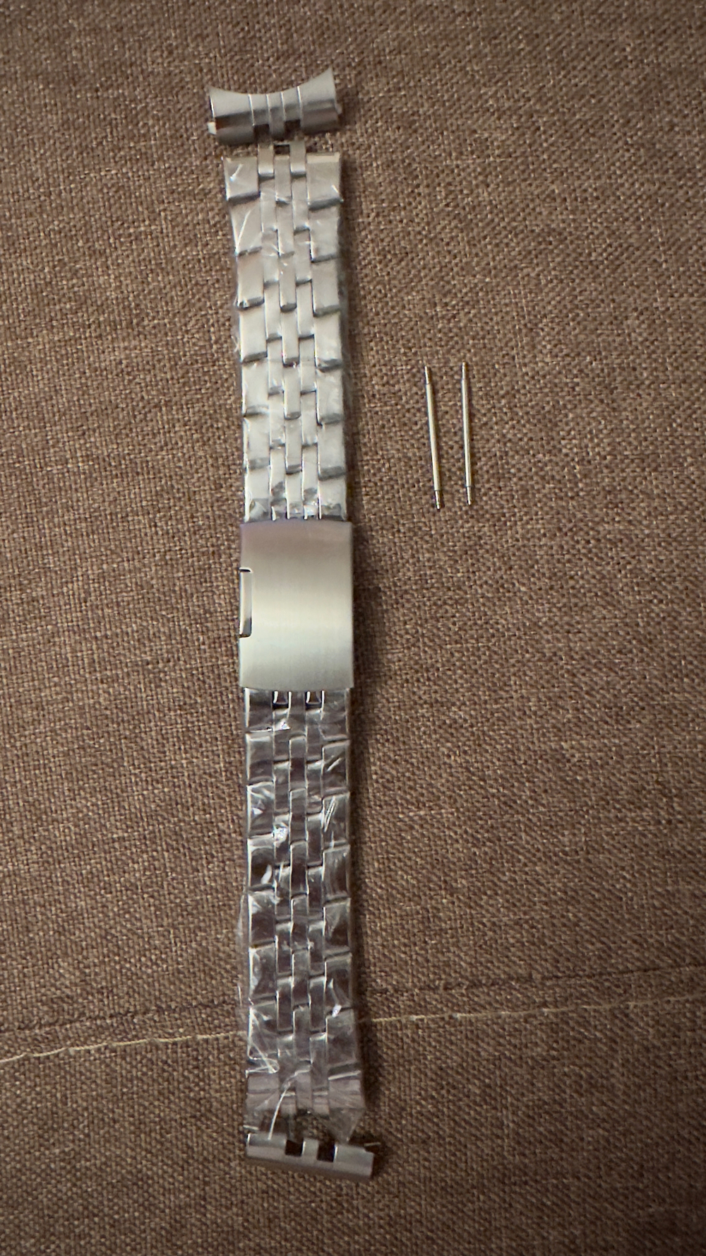 Edelstahlband, Uhrenarmband Farbe Silber NEU