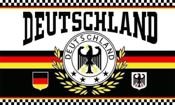 EM 2024 Deutschlands Flagge Lorbeer 90*150 mit Ösen Neu!!! 