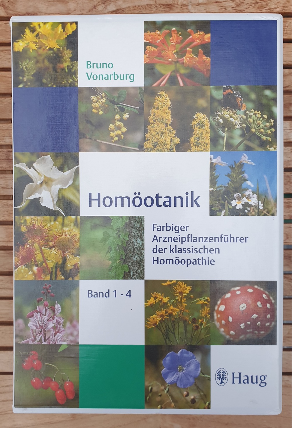 Homöotanik-Bruno Vonarburg, 4 Bände im Schmuckschuber, neuwertig