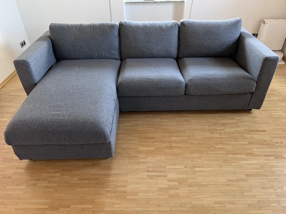 3er-Sofa mit Récamiere, IKEA - Vimle