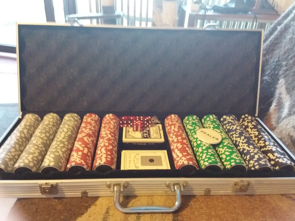 Inhalt eines Pokerkoffers