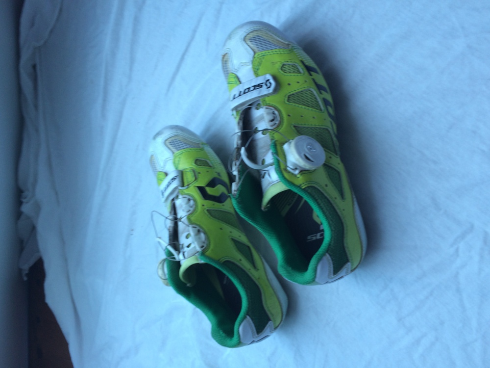 Rennrad Schuhe für Damen, Scott, Farbe grün-Weiss Größe 38