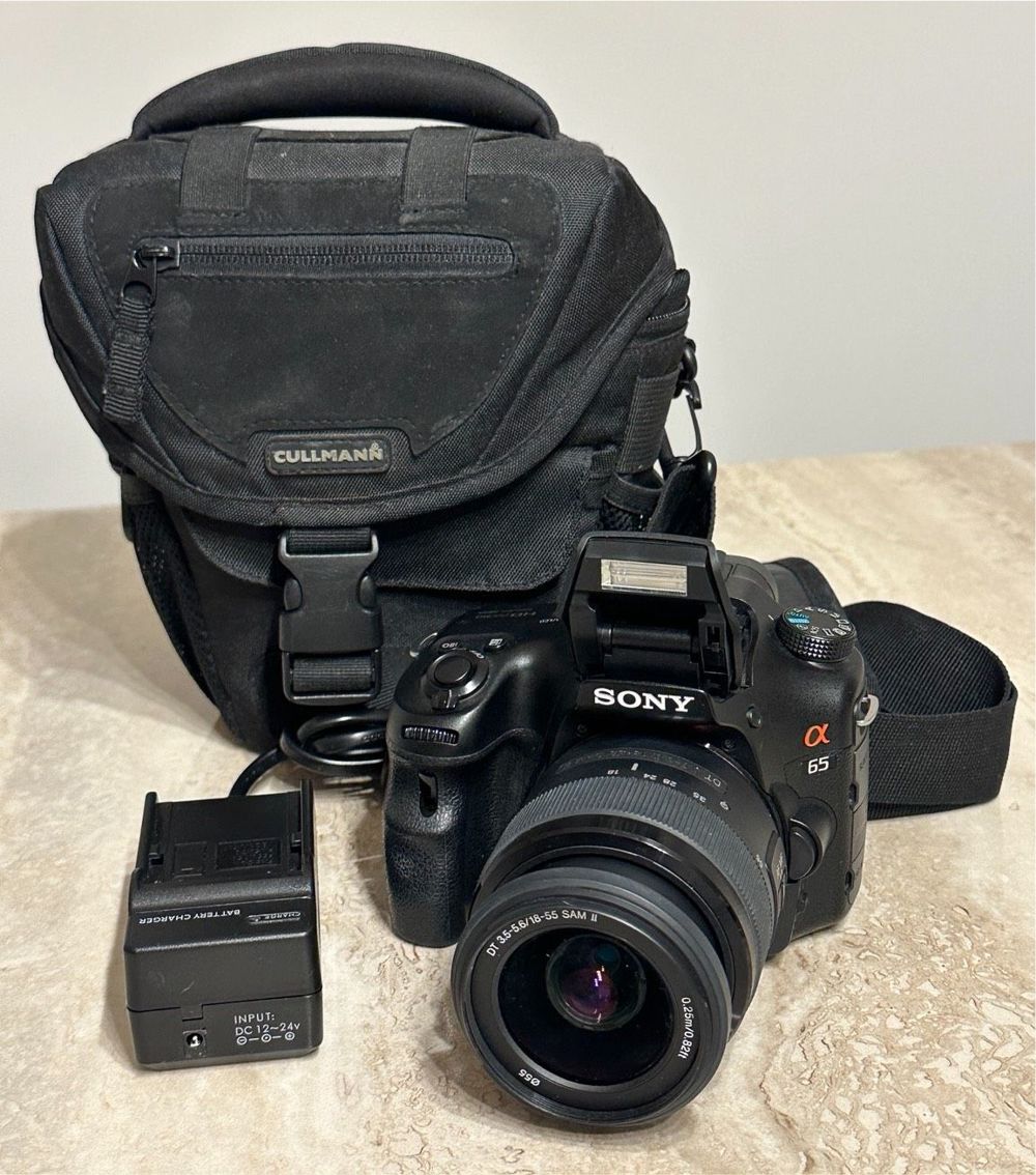 Sony Alpha 65 SLT-A65V Spiegelreflexkamera Kamera Set Top Zustand