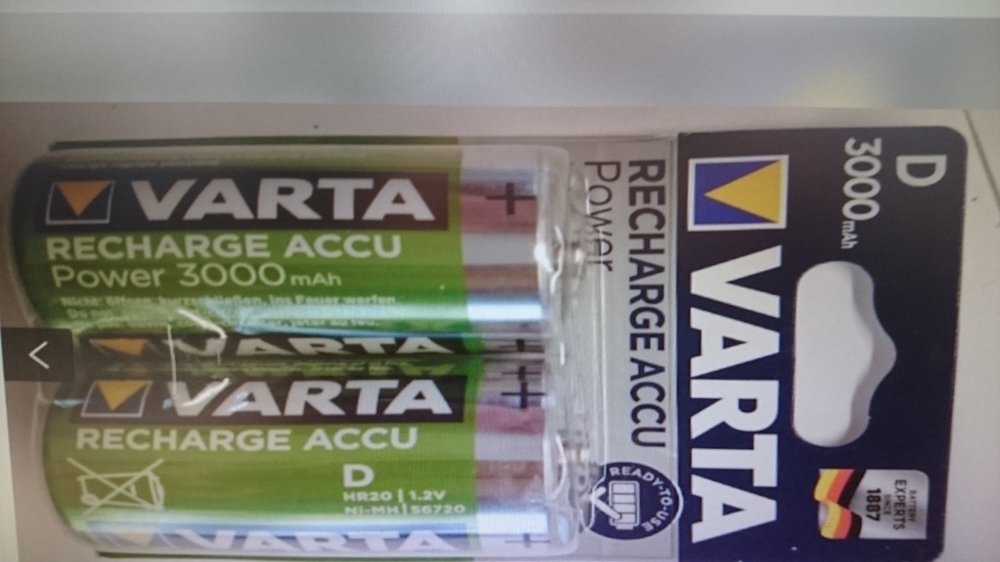 Varta Recharge Accu Power D 3000 Ah