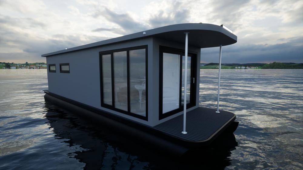 Hausboot "ECO 12" zu verkaufen 12,4 x 4m