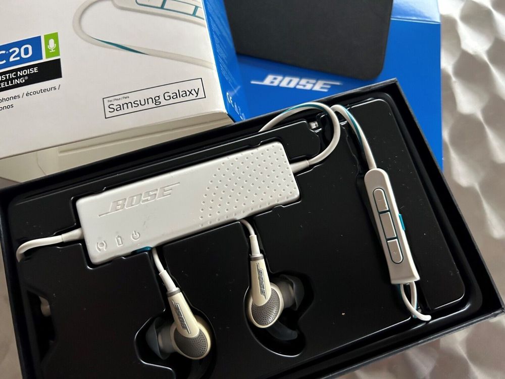 Bose QC 20 In-Ear Noise Canceling Kopfhörer weiß (für Android)