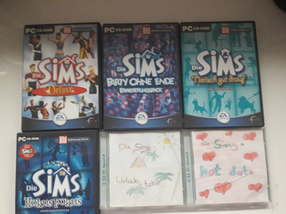 Verschiedene PC-Spiele, Sims, Moorhuhn, Barbie, etc.