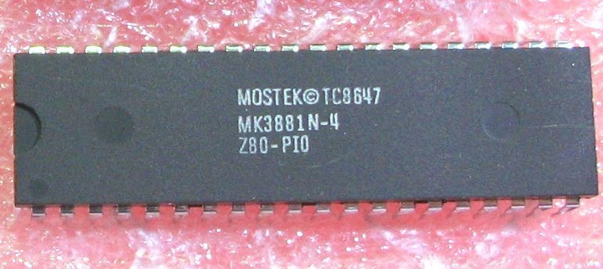 IC - MOSTEK TC8647   MK3881N-4   Z80-PIO - 40 pins - NOS - New Old Stock