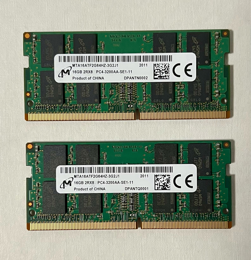 Micron 16GB RAM DDR4 2Rx8 PC4-3200AA SODIMM Laptop Speicher Notebook