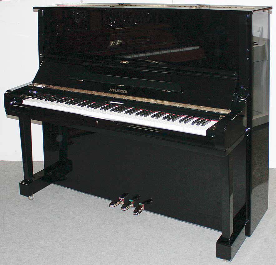 Klavier Hyundai U837, schwarz poliert, Baujahr 1996, 5 Jahre Garantie