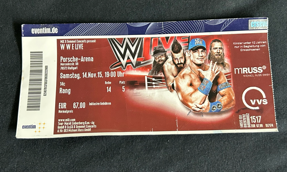 WWE Live Tour 2015 & 17 Tickets