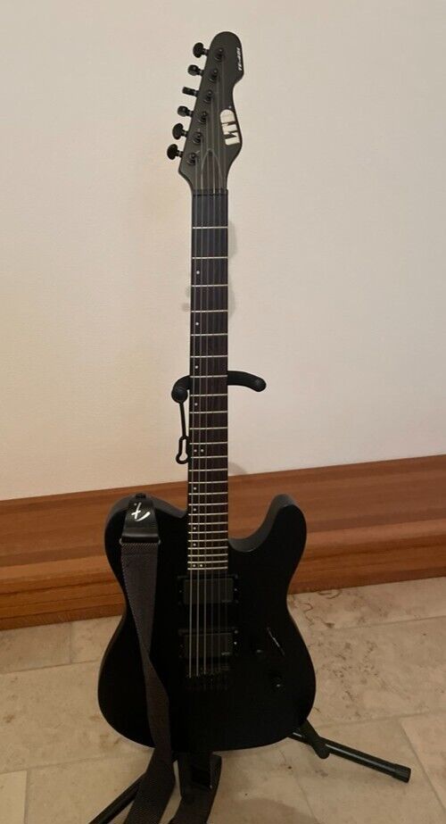 E-Gitarre ESP LTD TE-401 BLKS gebraucht mit EMG-PU, in schwarz mit Koffer