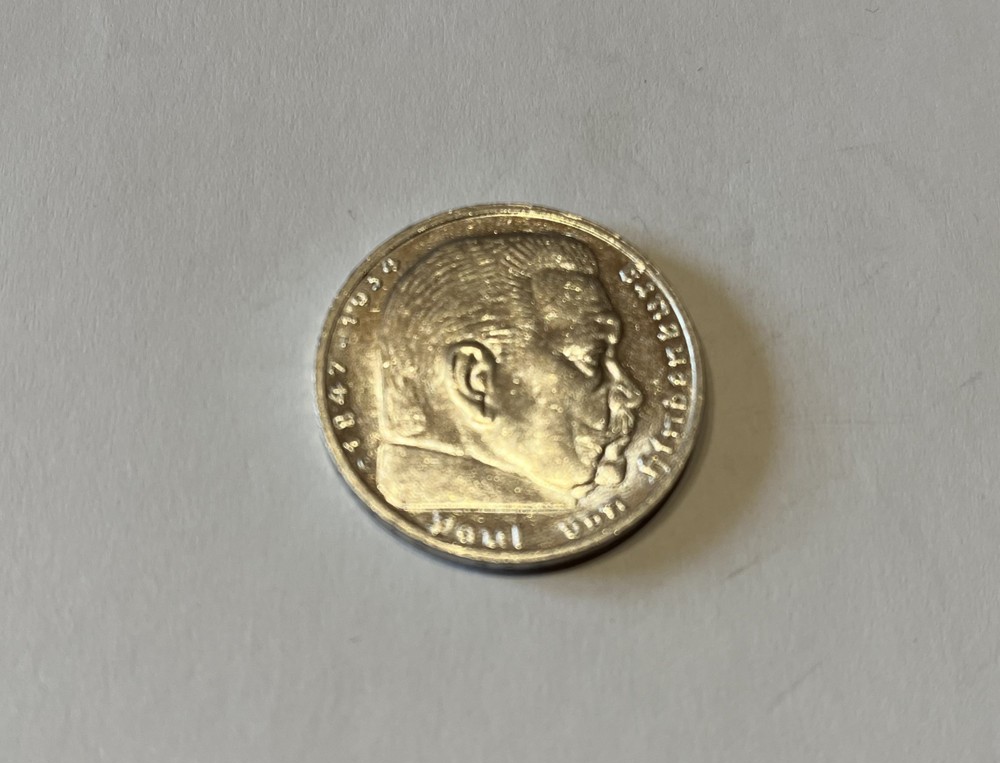 Silbermünzen 5 Reichsmark Paul von Hindenburg mit HK