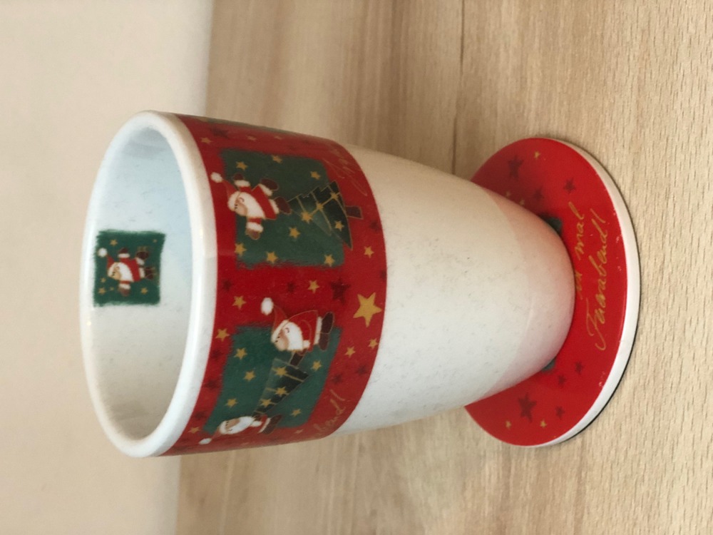 PERLEBERG Tasse   Teetasse mit Deckel | Weihnachten | Keramik | TOP