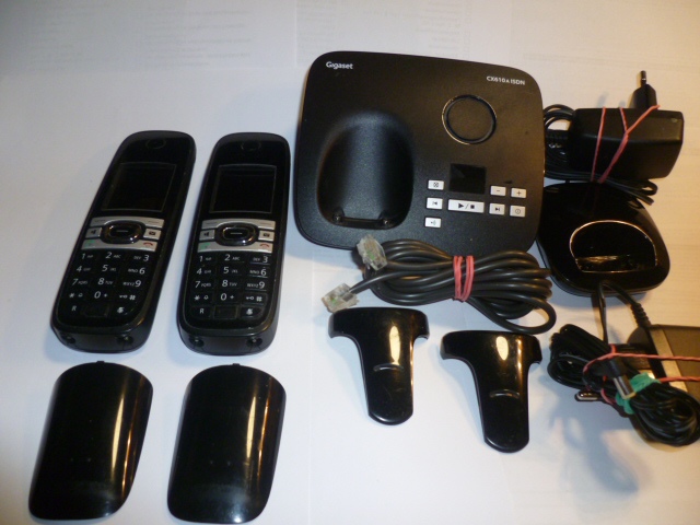 Gigaset CX 610A ISDN Basis,AB,2 Handy noch mehr .Nr. 39