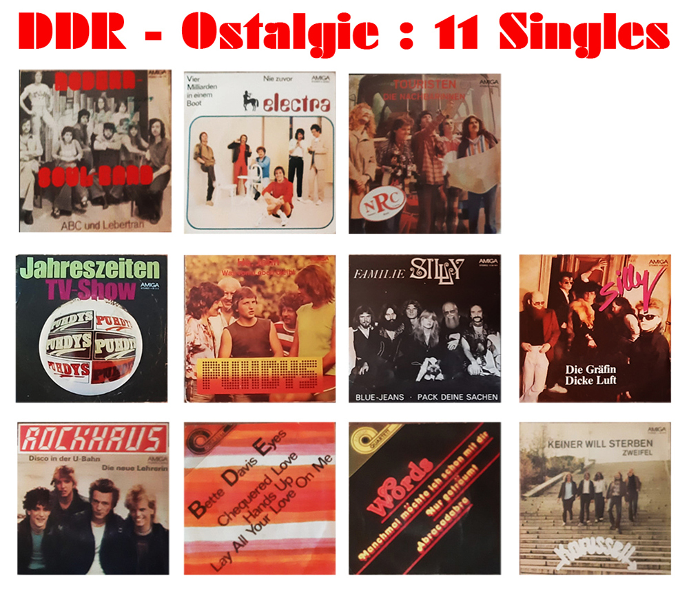 DDR Ostalgie : 11 Singles : Originalcover + Originalinterpreten