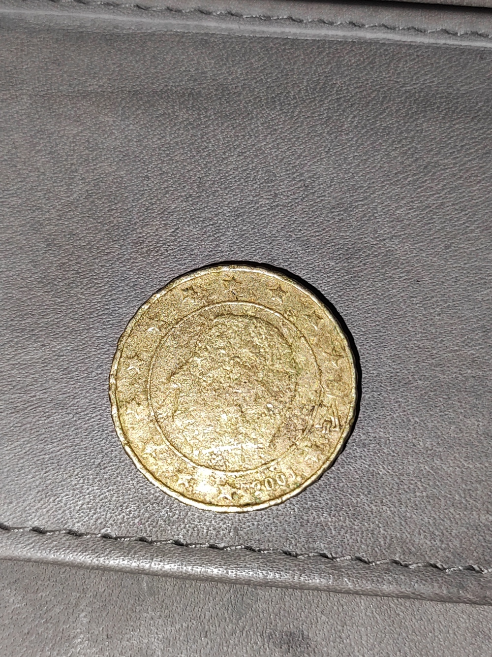 Belgische 10 Cent Münze aus 2001 