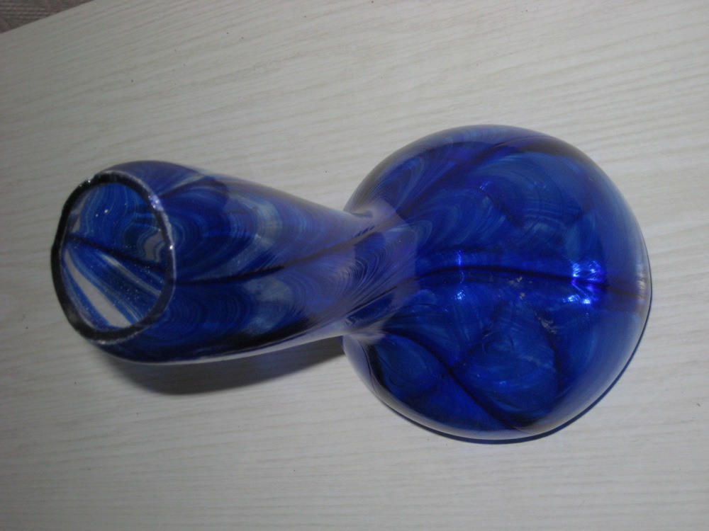 Vase, blau