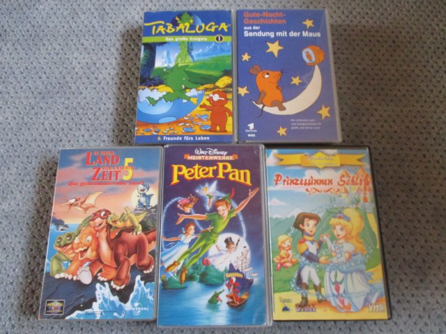 VHS Benjamin Blümchen,Peter Pan,Märchen,Tabaluga 17 Stück