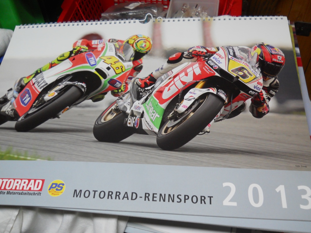 Motorrad Rennsport Kalender, 2013 Bradl Moto GP Sammler