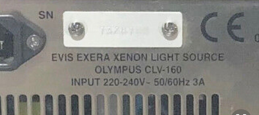 Olympus EVIS Exera CV-160 Video Processor CLV-160 Light Source & MAJ-843 Pigtail