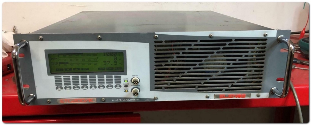 Broadcast Professional Transmitter FM Elenos ETG 1000 watt - 88-108 Mhz