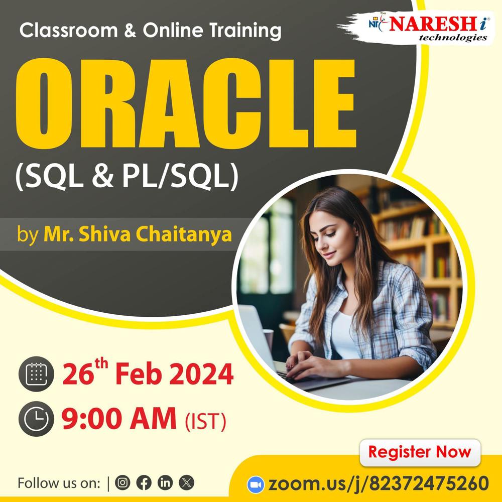 ORACLE [SQL & PL SQL] Online Training in Hyderabad -NareshIT