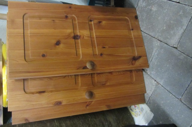 Holztüren, 4 x für ein Sideboard